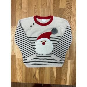 Mudpie Santa Sweater SIZE: 4